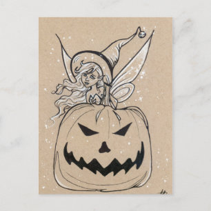 Jackolatern Fairy Halloween Briefkaart