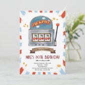 Jackpot casino party theme invitation (Debout devant)