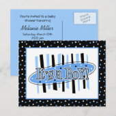 Jackpot C'est un garçon Baby shower Invitation Voi (Devant / Derrière)