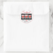 Jackpot Hearts We doen het in Vegas (klein) Ronde Sticker (Tas)