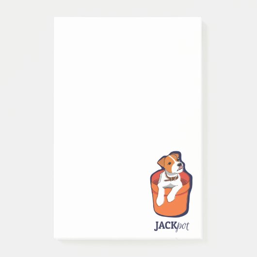 Jackpot Jack Russell Terrier Postit Notes (Voorkant)
