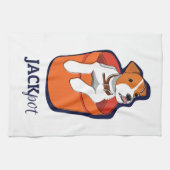 "Jackpot" Jack Russell Terrier Theedoek (Horizontaal)