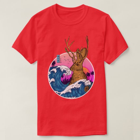 Jackrabbit Wilde  Retro Aesthetic Japan Wave T-shirt (Design voorkant)