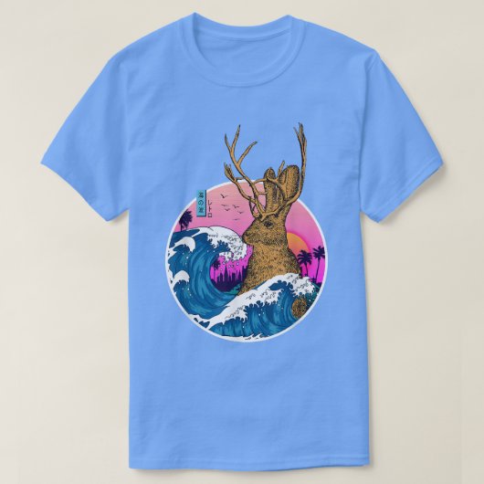 Jackrabbit Wilde  Retro Aesthetic Japan Wave T-shirt (Design voorkant)