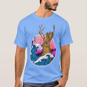 Jackrabbit Wilde  Retro Aesthetic Japan Wave T-shirt