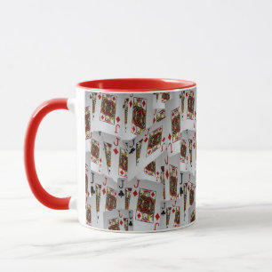 Jacks, Cartes De Poker, Mug De Café Rouge Combo