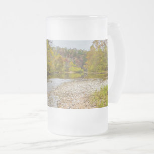 Jacks Fork Automne Frosted Glass Beer Mug