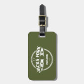 Jacks Fork Bagagelabel (Voorkant verticaal)