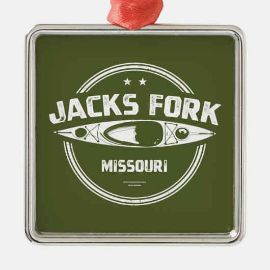 Jacks Fork Metalen Ornament (Voorkant)