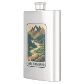 Jacks Fork River Missouri kleuren Flacon (Links)