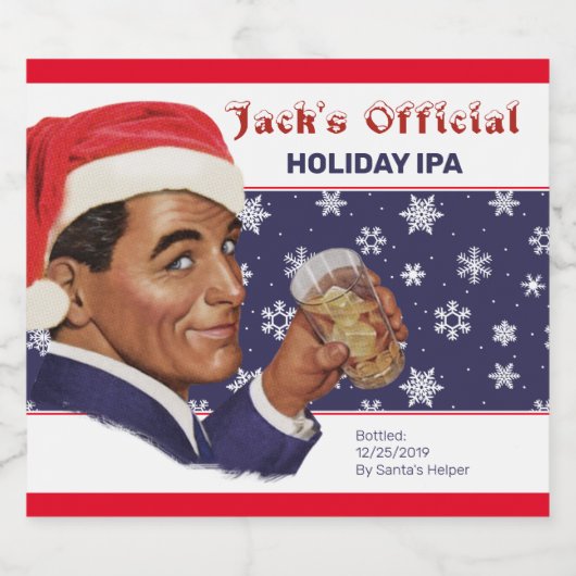 Jack's Holiday IPA Bière Étiquette (Étiquettes simples)