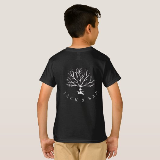 Jack's Sap Kind T-Shirt Pocket & Back Design (Achterkant volledig)