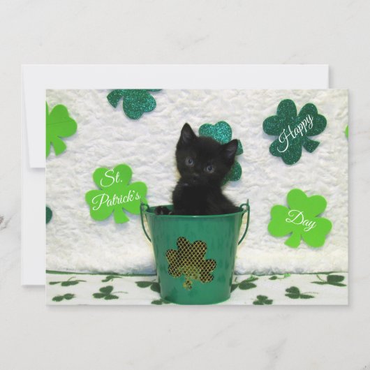 Jack's St. Patrick's Day Cat/Kitten - Flat Kaart (Voorkant)