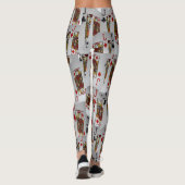 Jack's Wild: een verstrooiing van pokerkaarten Leggings (Achterkant)