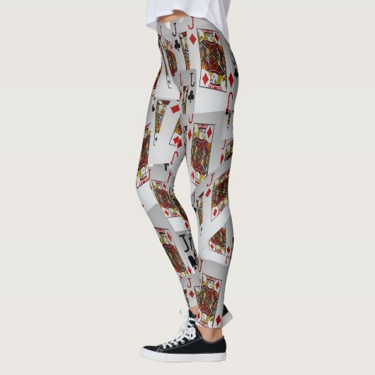 Jack's Wild: een verstrooiing van pokerkaarten Leggings (Links)