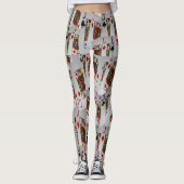 Jack's Wild: een verstrooiing van pokerkaarten Leggings (Voorkant)