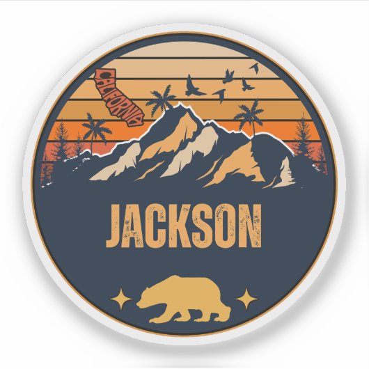 Jackson, Californië Sticker (Voorkant)