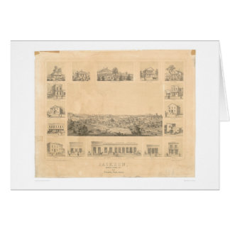Jackson, carte panoramique 1857 (0766A) de CA