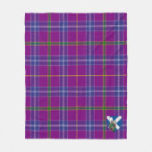 Jackson Clan Badge Tartan Pset Fleece Deken (Voorkant)
