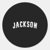 Jackson Clic Ronde Sticker (Voorkant)