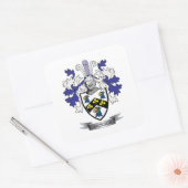 Jackson Coat of Arms Vierkante Sticker (Envelop)