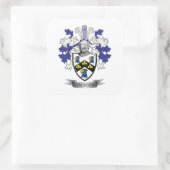 Jackson Coat of Arms Vierkante Sticker (Tas)