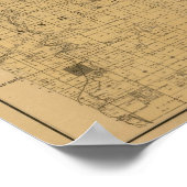 Jackson County, Missouri Antiek Map Poster (Hoek)