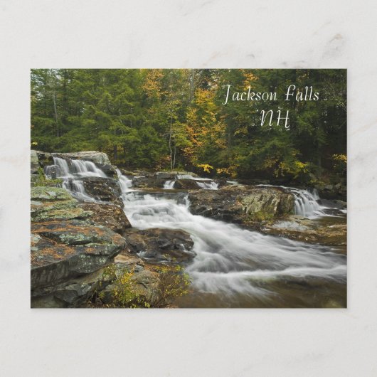 Jackson Falls, carte postale NH (Devant)