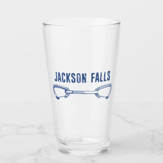 Jackson Falls Illinois Rots klimmen Quickdraw Glas (Voorkant)