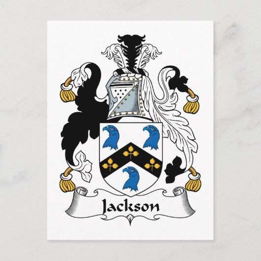 Jackson Family Crest Briefkaart (Voorkant)