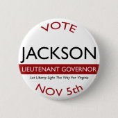 Jackson for Lt. Governor Logo Button (Voorkant)