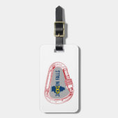 Jackson Herfst Illinois Rock Climate bing Carabine Bagagelabel (Voorkant verticaal)