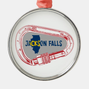 Jackson Herfst Illinois Rock Climate bing Carabine Metalen Ornament
