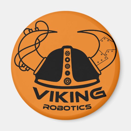 Jackson High School Viking Robotics Magnet Magneet (Voorkant)