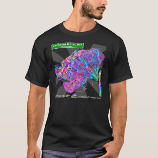 Jackson Hole 3dSkiMaps T-Shirt (donker)
