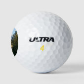 Jackson Hole-bergen en -rivier Golfballen (Logo)