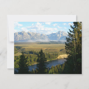 Jackson Hole-bergen en -rivier Kaart