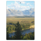 Jackson Hole-bergen en rivier Klembord (Achterkant)