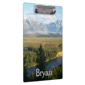 Jackson Hole-bergen en rivier Klembord (Rechts)