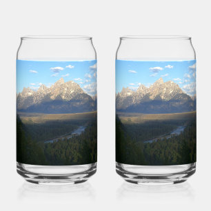 Jackson Hole-bergen (Grand Teton National Park) Blikvorm Glas