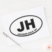 Jackson Hole JH Ovale Sticker (Envelop)