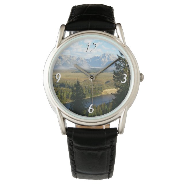 Jackson Hole Mountains en River Horloge (Voorkant)