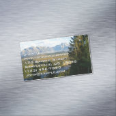 Jackson Hole Mountains en River Magnetisch Visitekaartje (Voorbeeld)