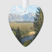 Jackson Hole Mountains en River Ornament (voorkant)