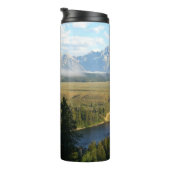 Jackson Hole Mountains en River Thermosbeker (Geroteerd rechts)