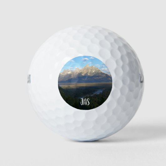 Jackson Hole Mountains (Nationaal Park Grand Teton Golfballen (Voorkant)