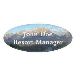 Jackson Hole Mountains (Nationaal Park Grand Teton Naambadge