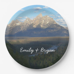 Jackson Hole Mountains (Nationaal Park Grand Teton Papieren Bordje