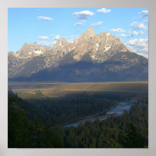 Jackson Hole Mountains (Nationaal Park Grand Teton Poster (Voorkant)
