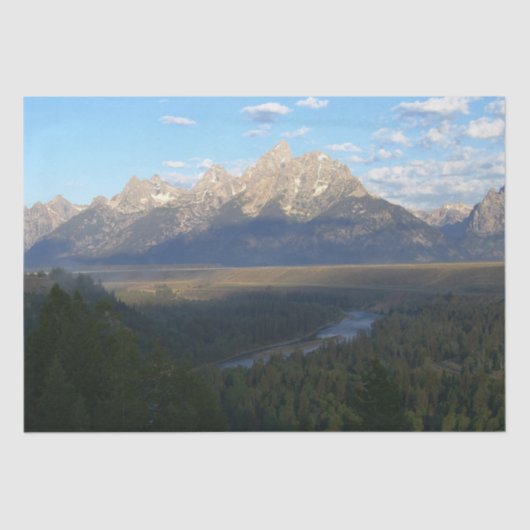 Jackson Hole Mountains (Nationaal Park Grand Teton Tissuepapier (Voorkant)